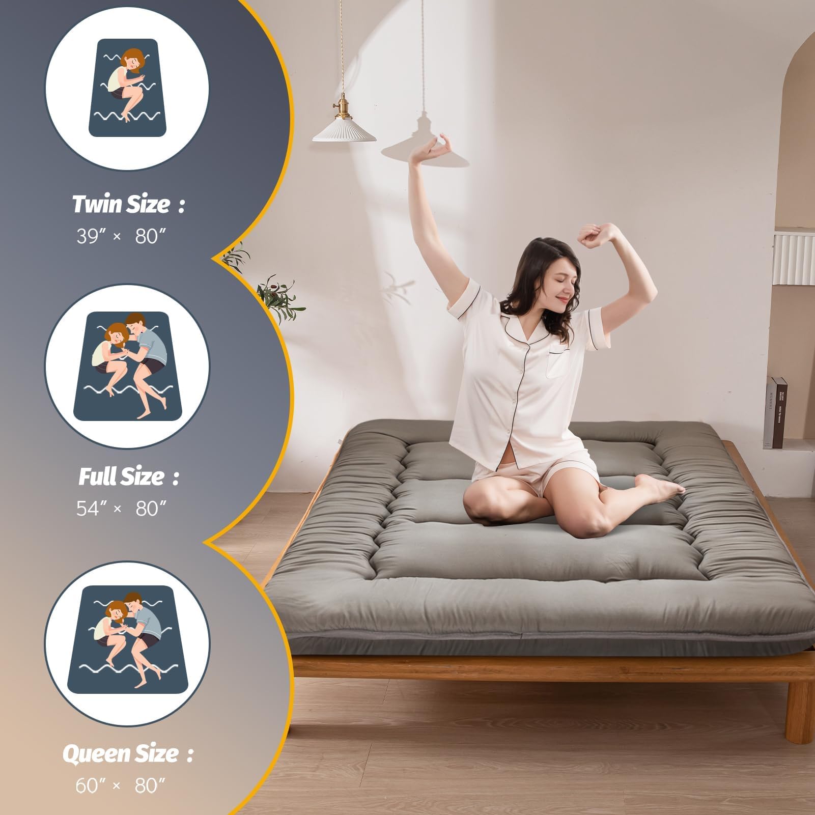 MAXYOYO mattress compressed packaging unrolled to shape