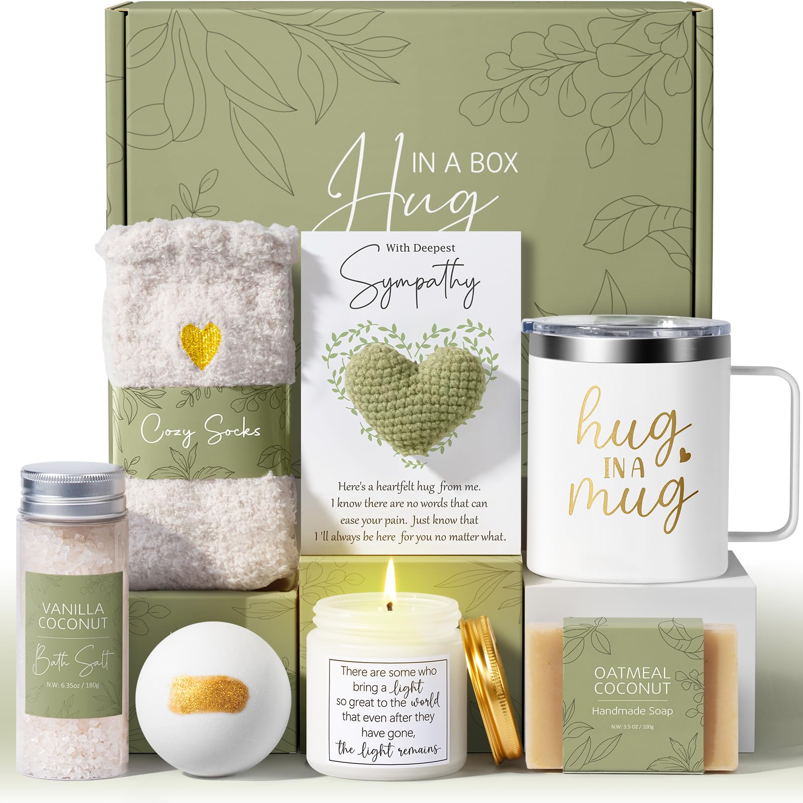 Mayicivo sympathy gift baskets set with included items