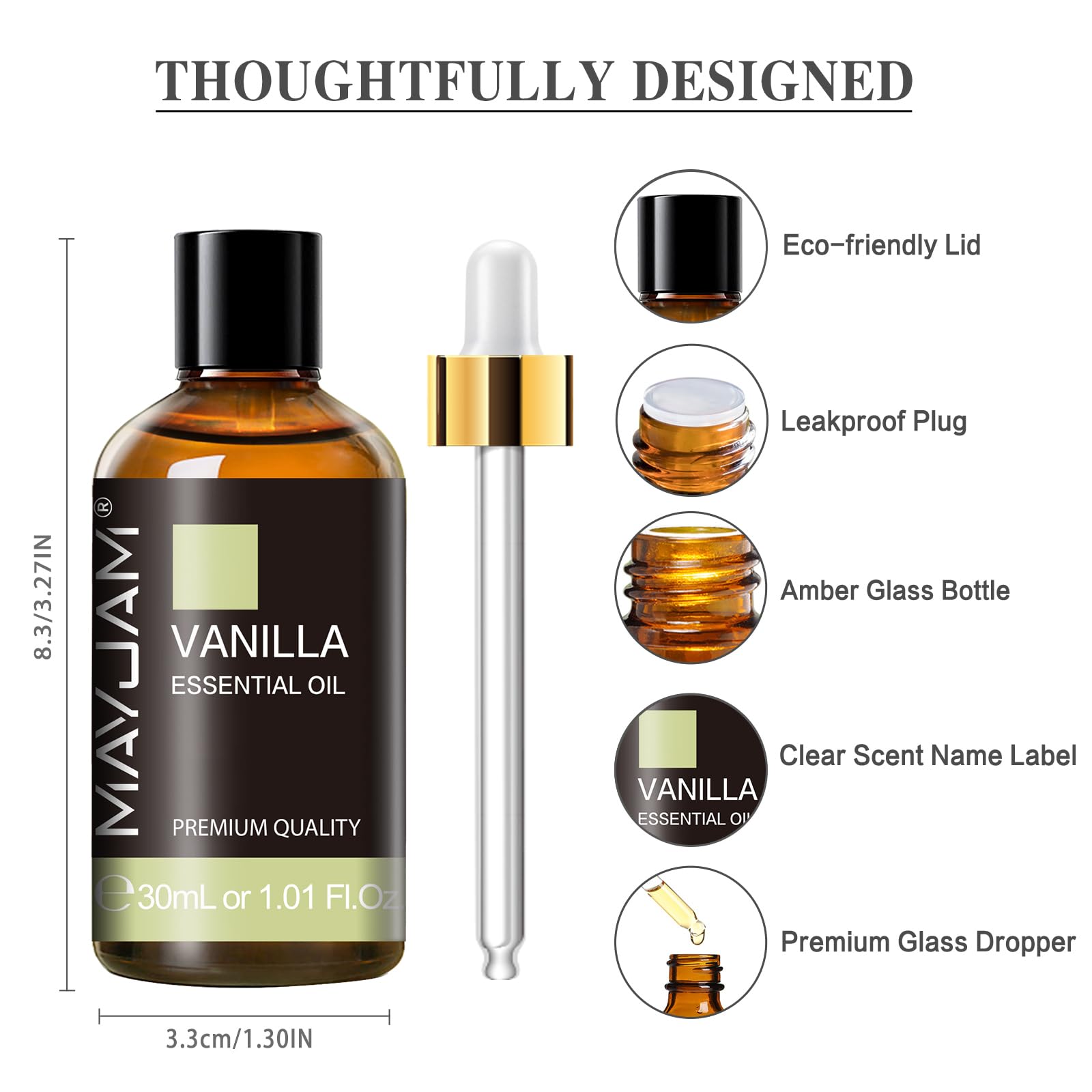 MAYJAM vanilla essential oil for bath bombs