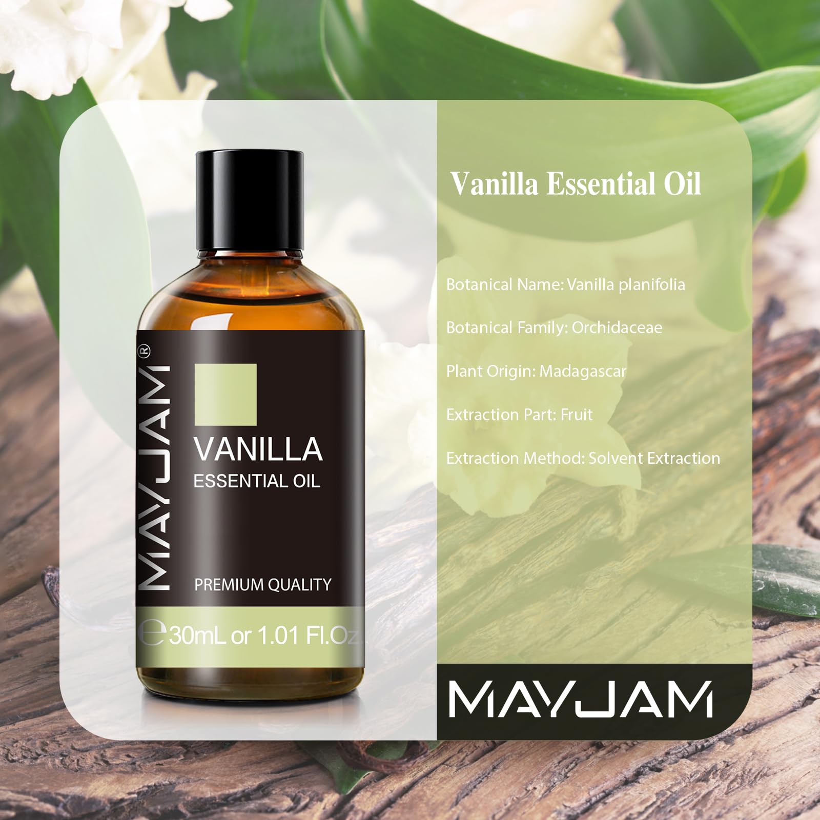 MAYJAM vanilla essential oil for diffuser aromatherapy