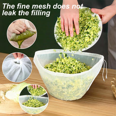 6pcs nylon nut milk filter bags white MBAIYO