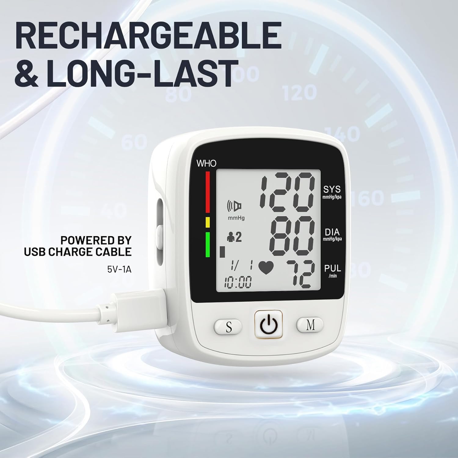 Dual memory support for two users with MBUPAI wrist BP monitor