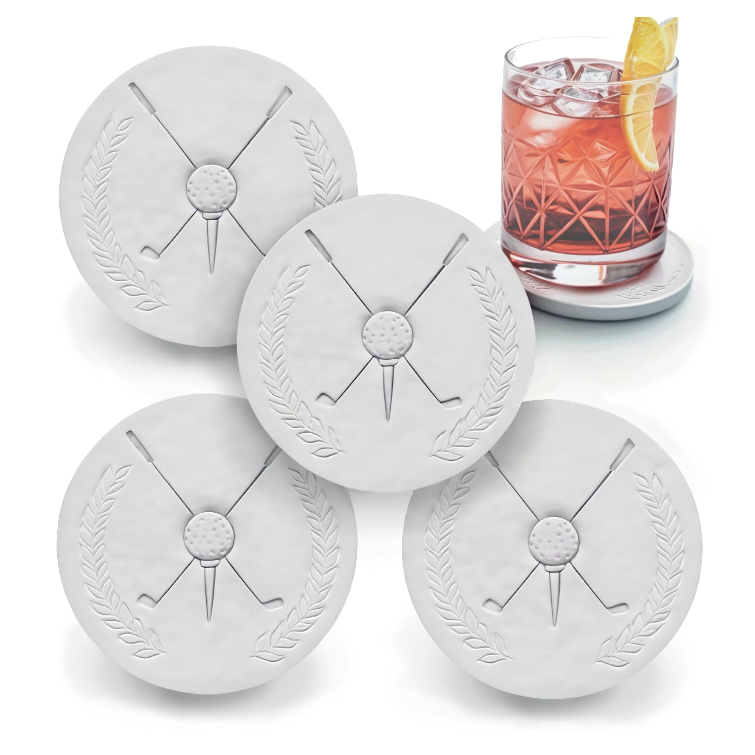 McCarter Coasters golf absorbent coaster set, 4 coasters