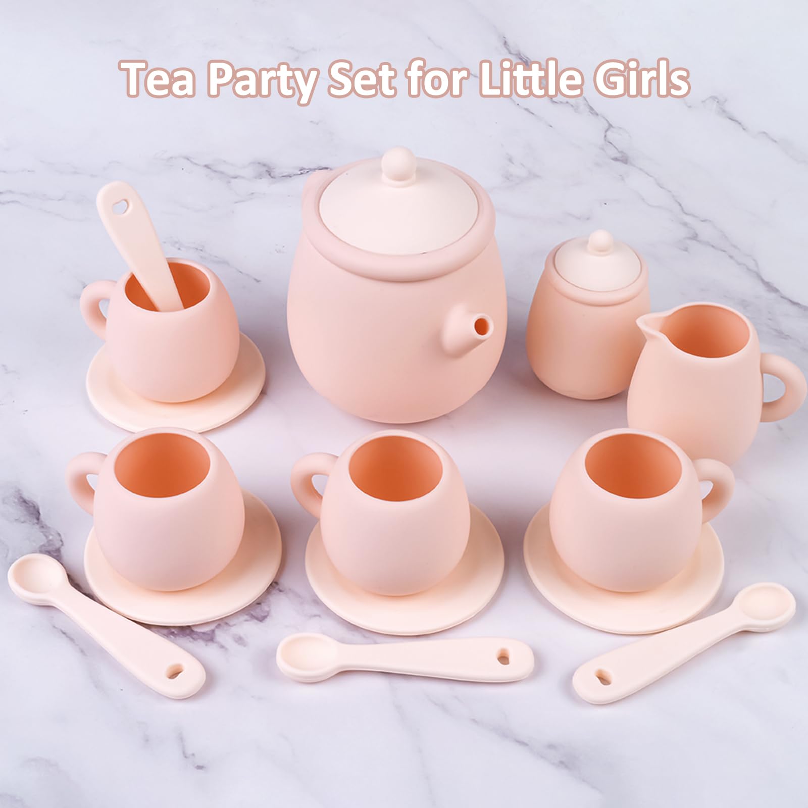 MCGMITT silicone tea party set sugar bowl with lid