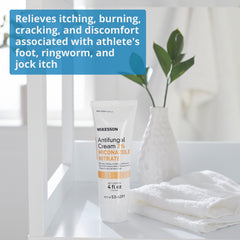 Antifungal cream McKesson 2% miconazole nitrate packaging