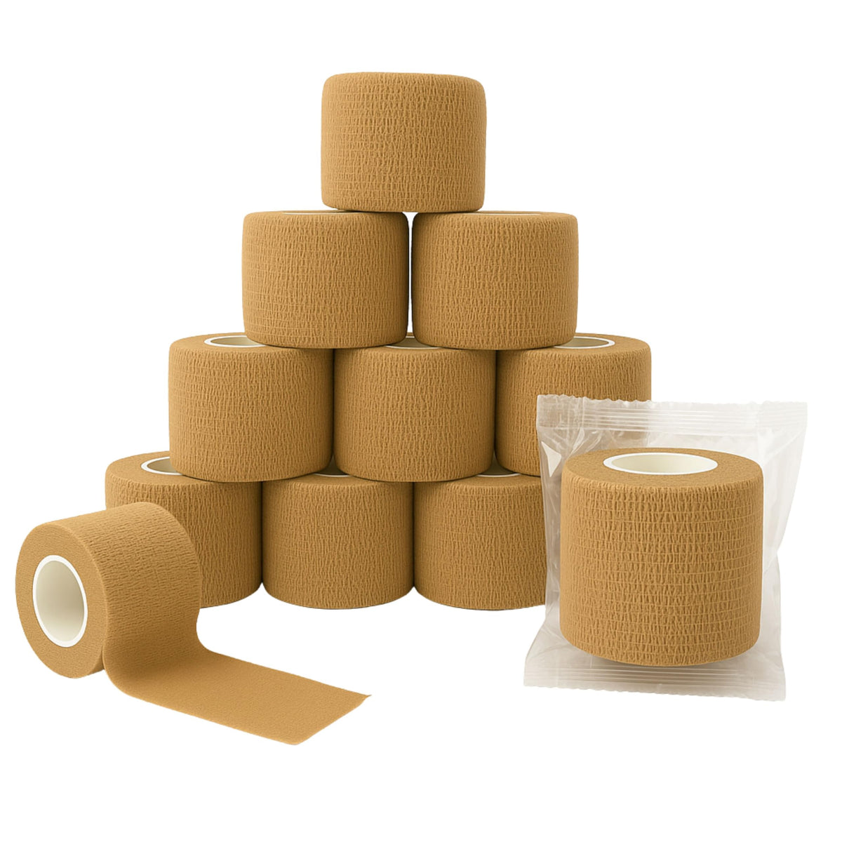MCR Medical First Aid Training Cohesive Bandage Tape 12-pack