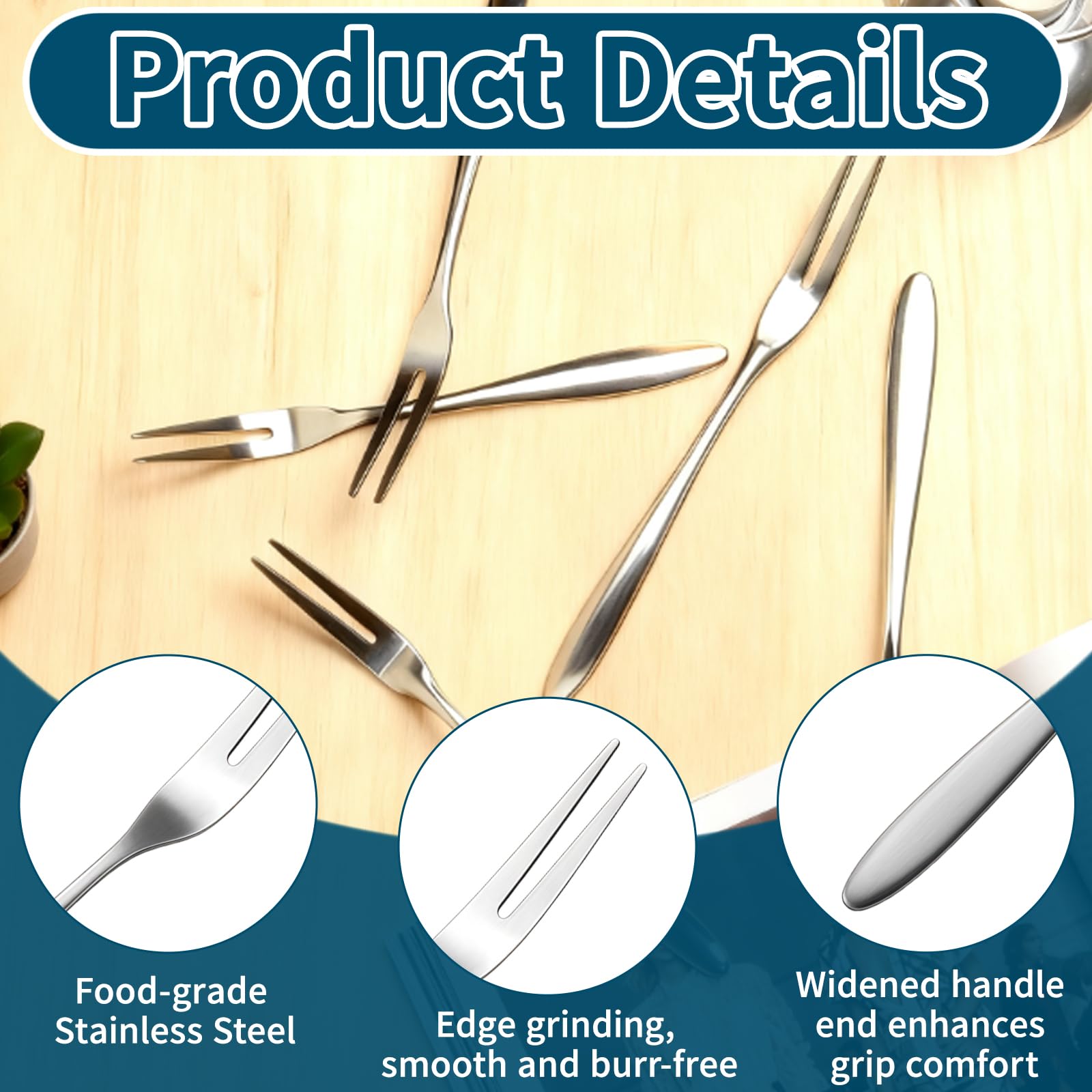 MCSDFN appetizers forks set for home parties and cafes
