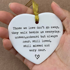 Elegant ceramic heart keepsake for weddings and anniversaries
