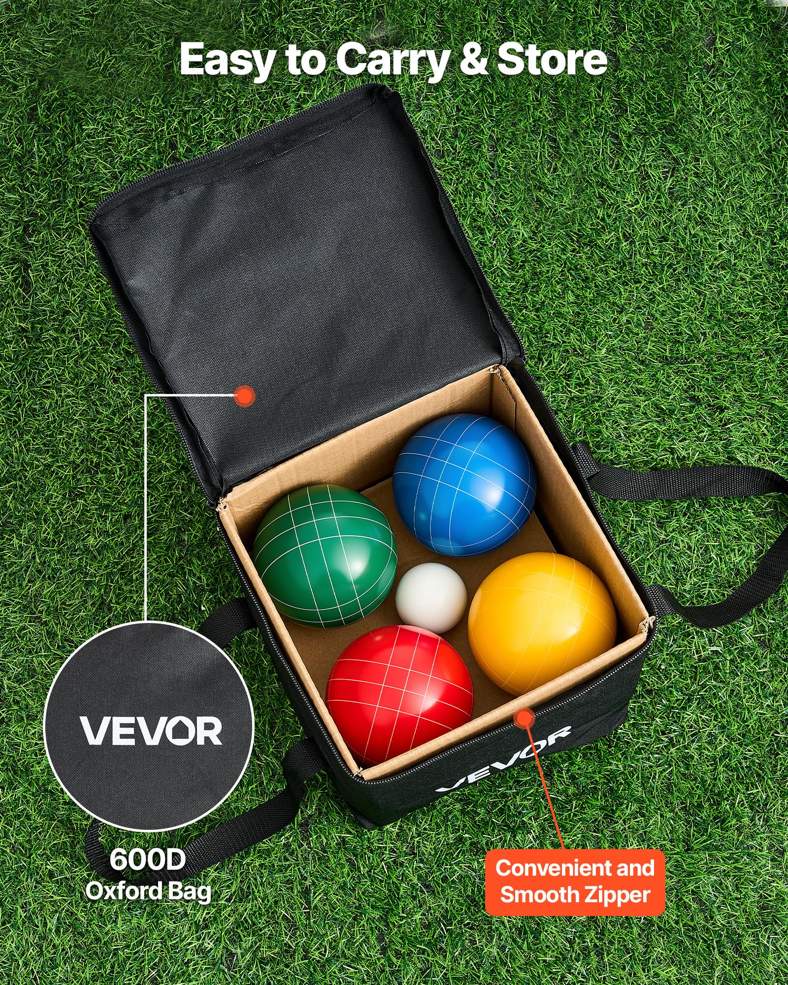 Measuring rope included with VEVOR Bocce Ball Set