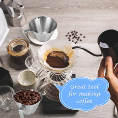 Anti-scald handle on stainless steel espresso cup