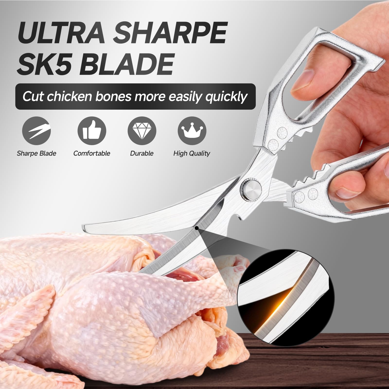 fish scales scraping and bottle opener feature