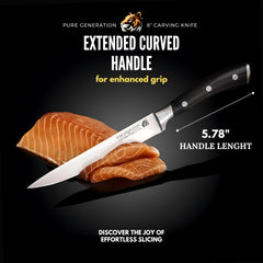 German steel carving knife 8 inch 1.4116 Pure Generation