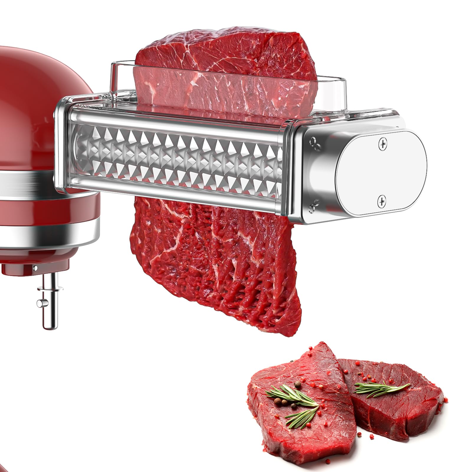 Meat Tenderizer for KitchenAid Mixer with clear cover
