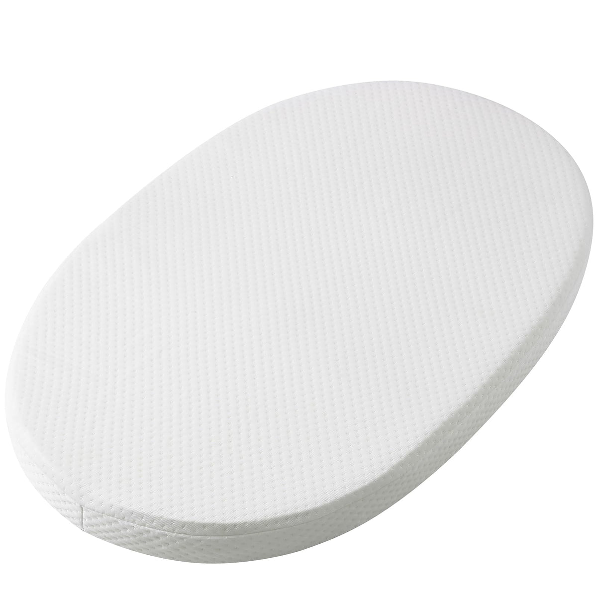 Mecc ecoh Baby Bassinet Mattress oval 29x17x2 inches with high-density foam
