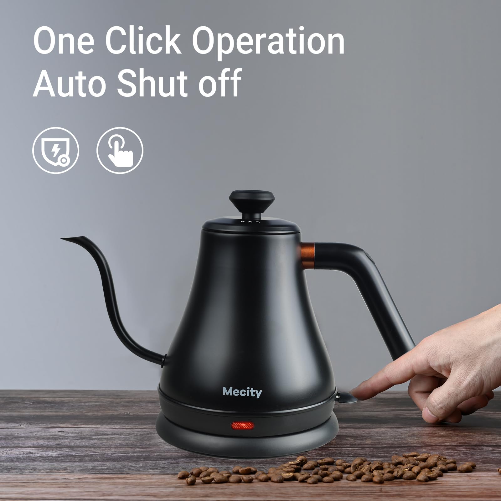 Mecity 304 stainless steel interior kettle without plastic contact