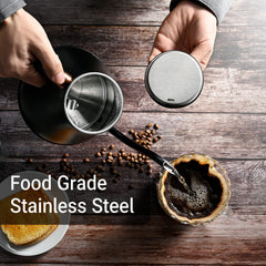 Mecity stainless steel tea kettle 1000W matte black finish