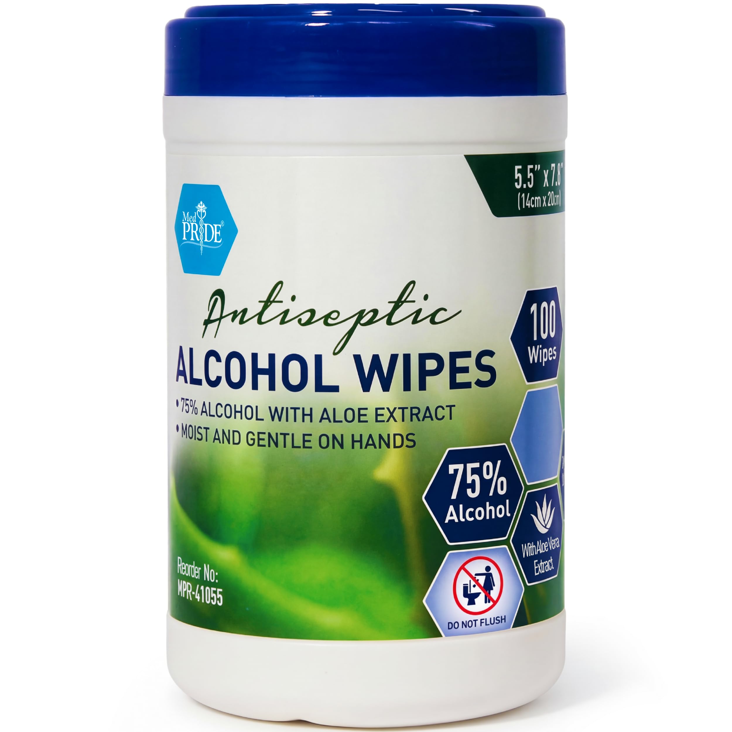 MED PRIDE alcohol-based disinfectant wipes Aloe Vera 100-count pack