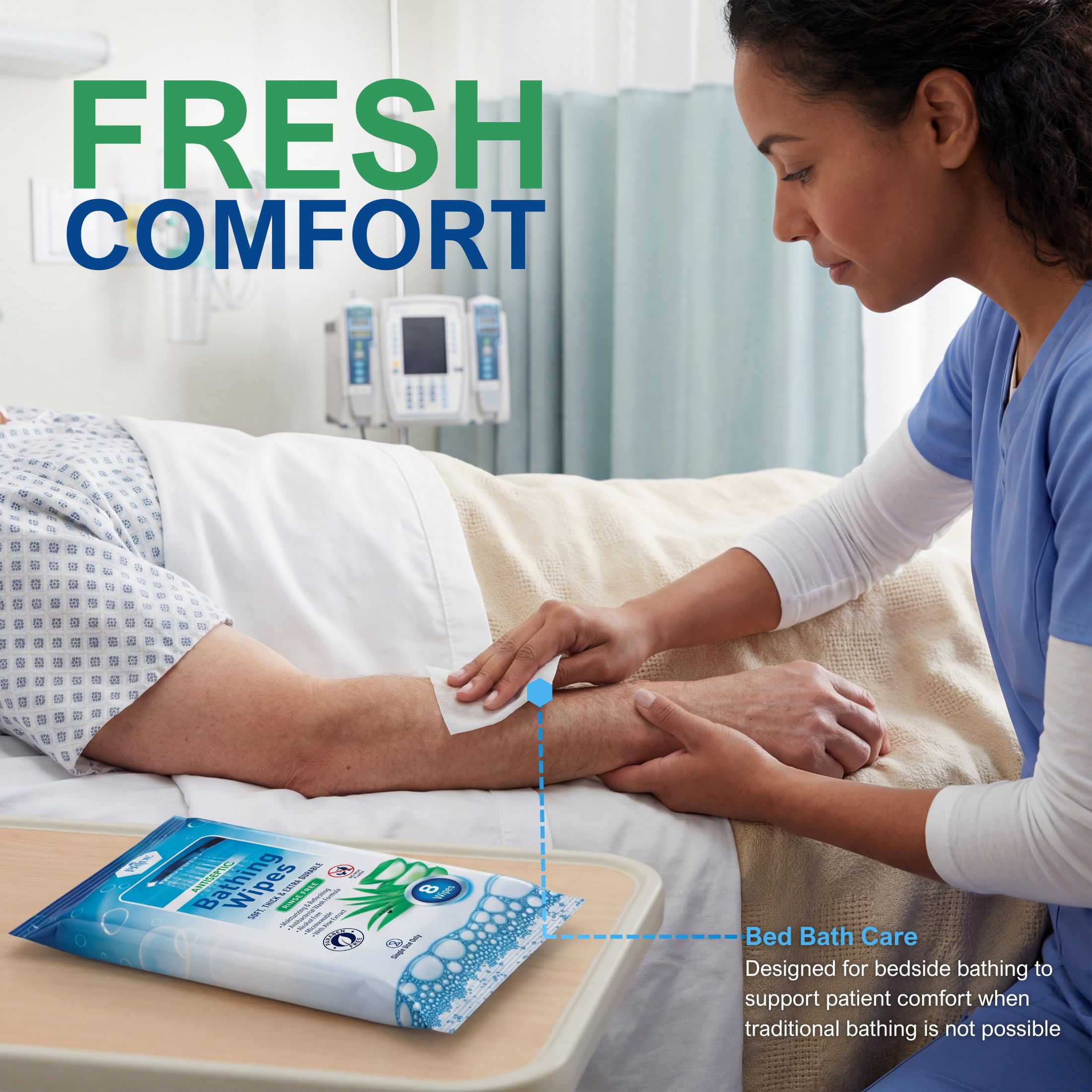 Aloe Vera enriched adult wipes by MED PRIDE