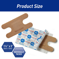 Latex-Free tan knuckle bandages by MED PRIDE