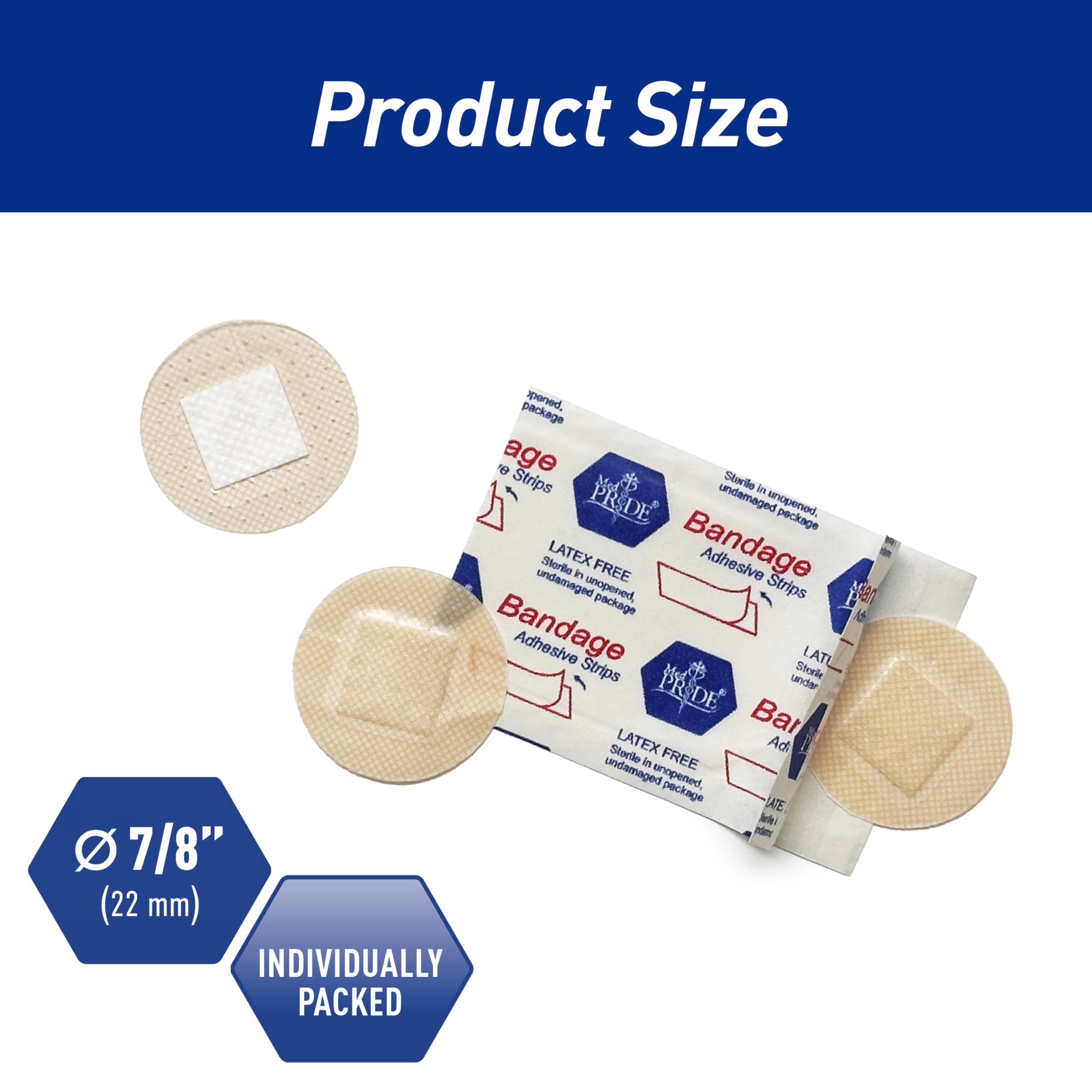 Hypoallergenic latex-free bandages for face MED PRIDE