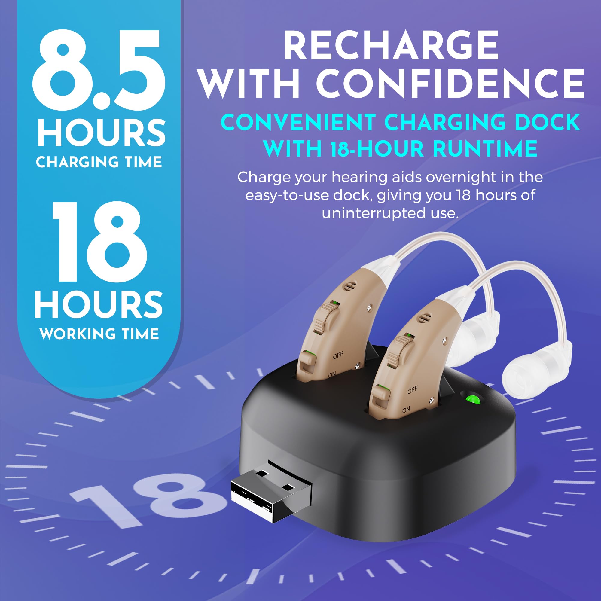 MEDca 9 easy comfort ear plugs for hearing amplifier kit