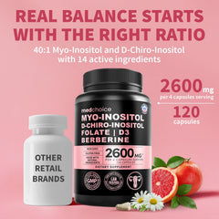 Label shows Myo-Inositol and D-Chiro Inositol blend