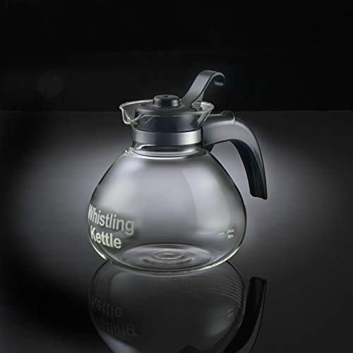 Medelco 12-Cup Glass Stovetop Kettle with metal trivet