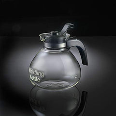 Medelco 12-Cup Glass Stovetop Kettle with metal trivet