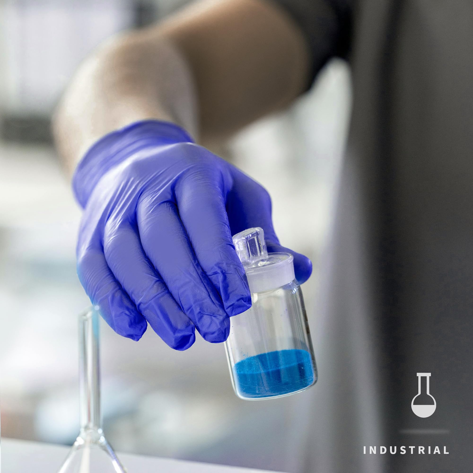 Latex-free powder-free nitrile gloves for food handling image