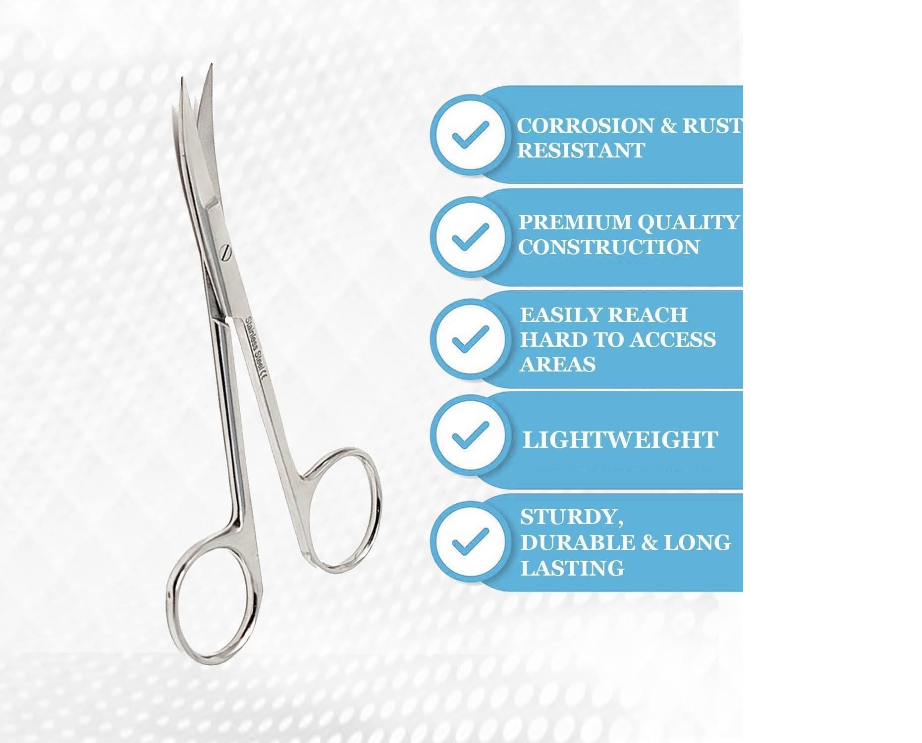 420 stainless steel iris scissors for reliable medical tasks