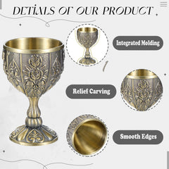 bronze metal goblets for weddings and home decor