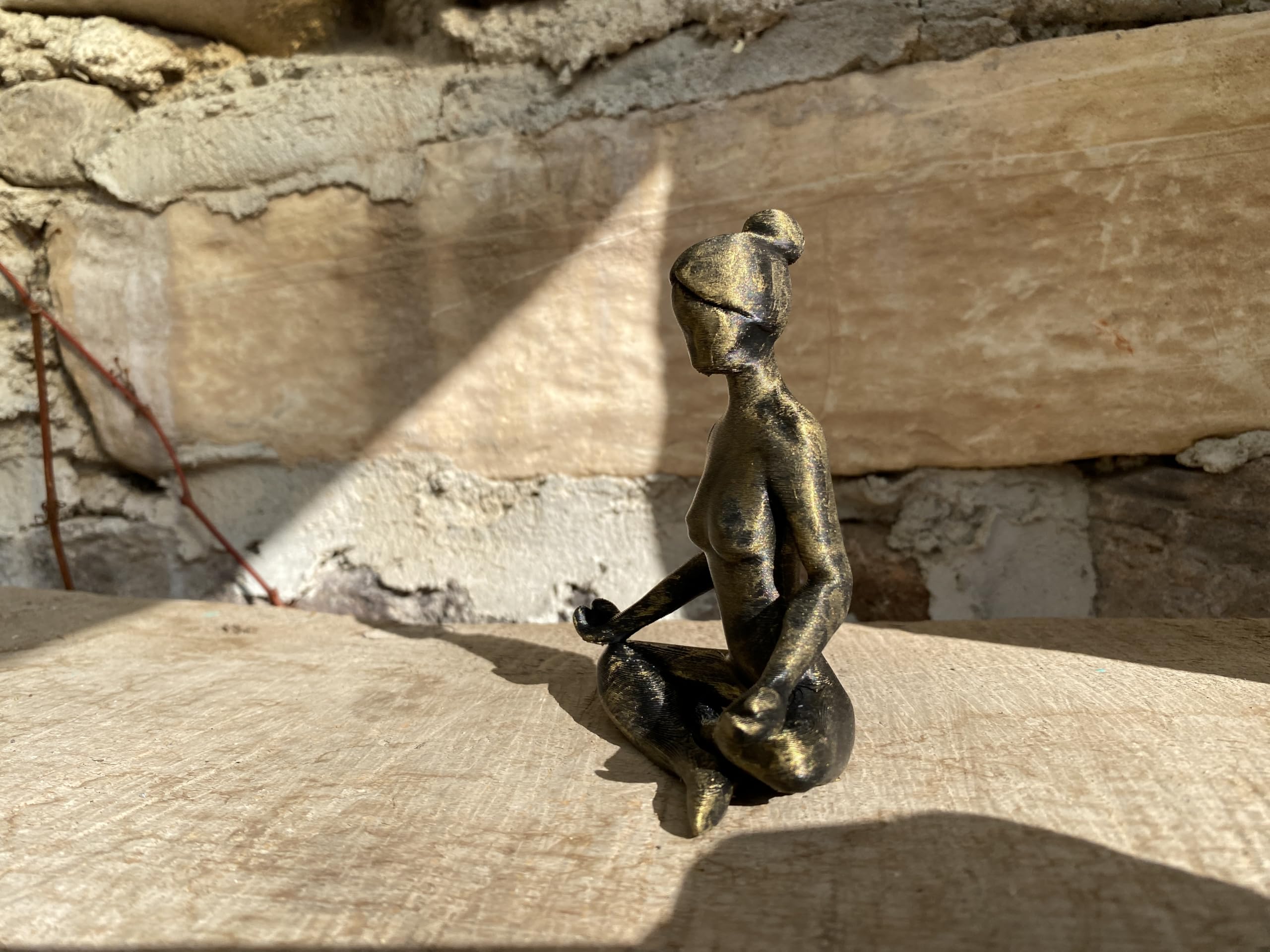 Meditation desk decor statue on workspace