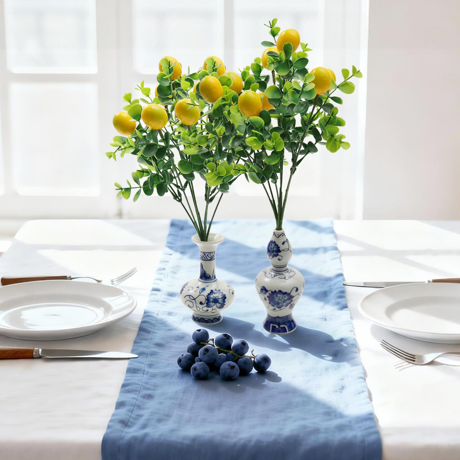 foam and plastic lemon bouquets for decor