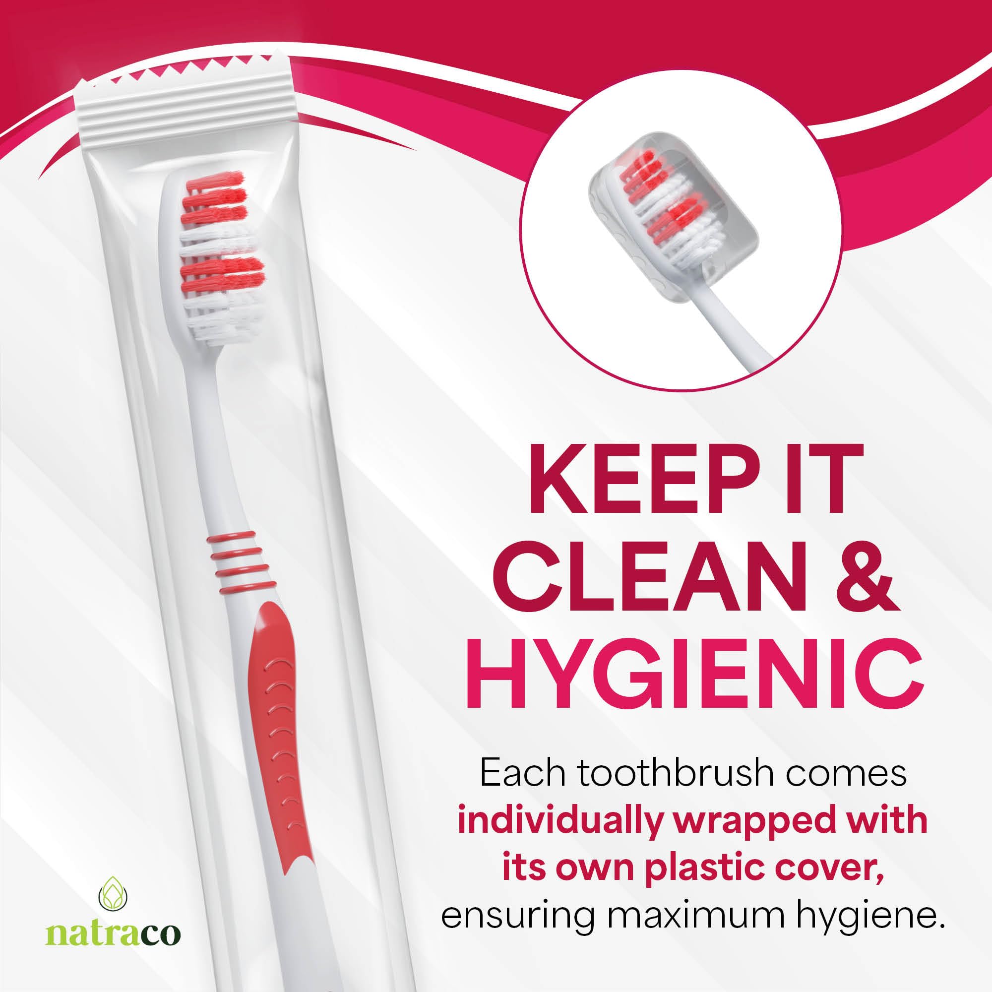 bulk disposable toothbrushes suitable for Airbnb and travel