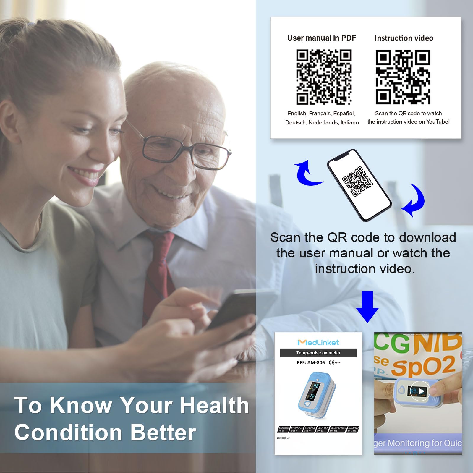 AM801 portable oximeter for travel and workouts