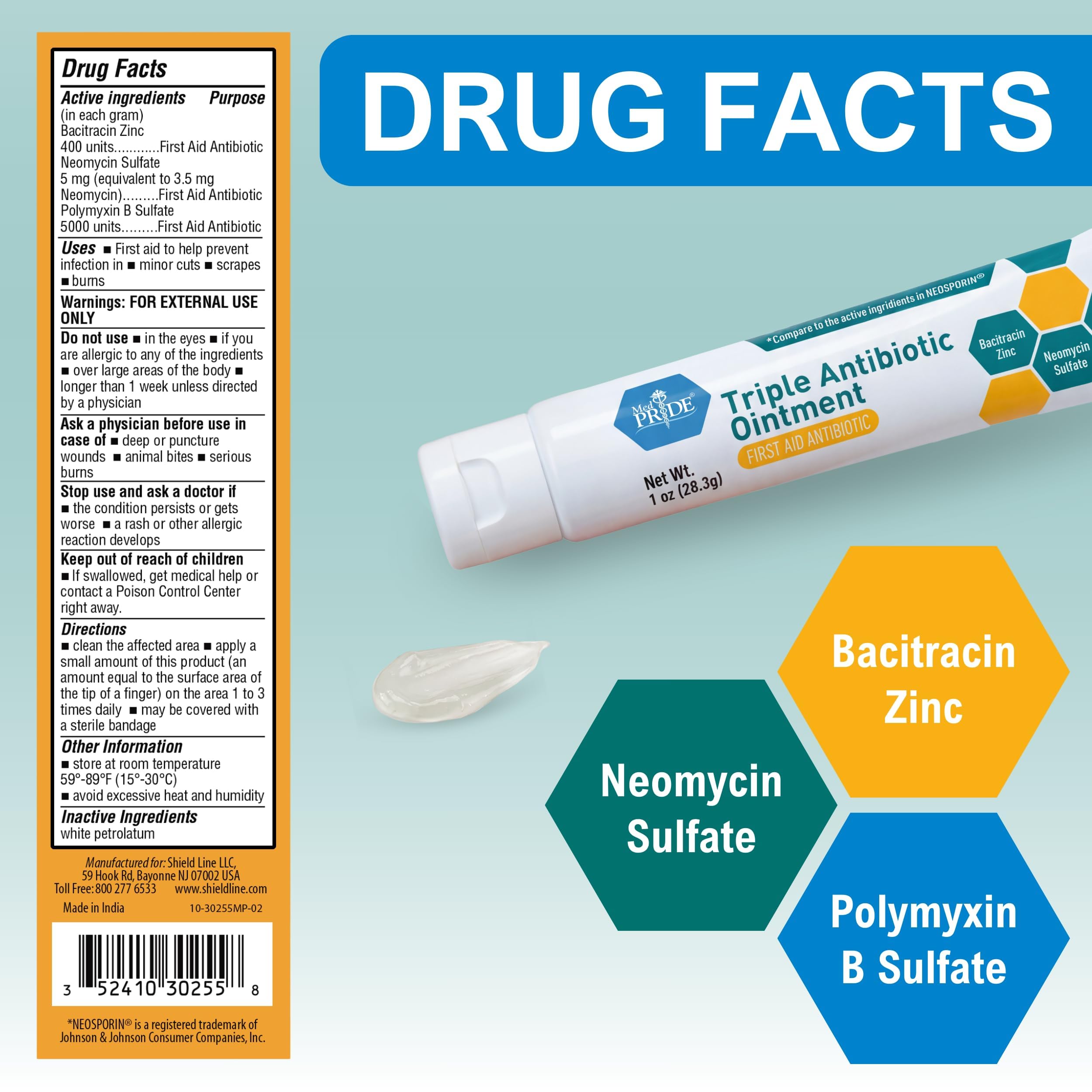Ideal for minor cuts scrapes and burns first aid