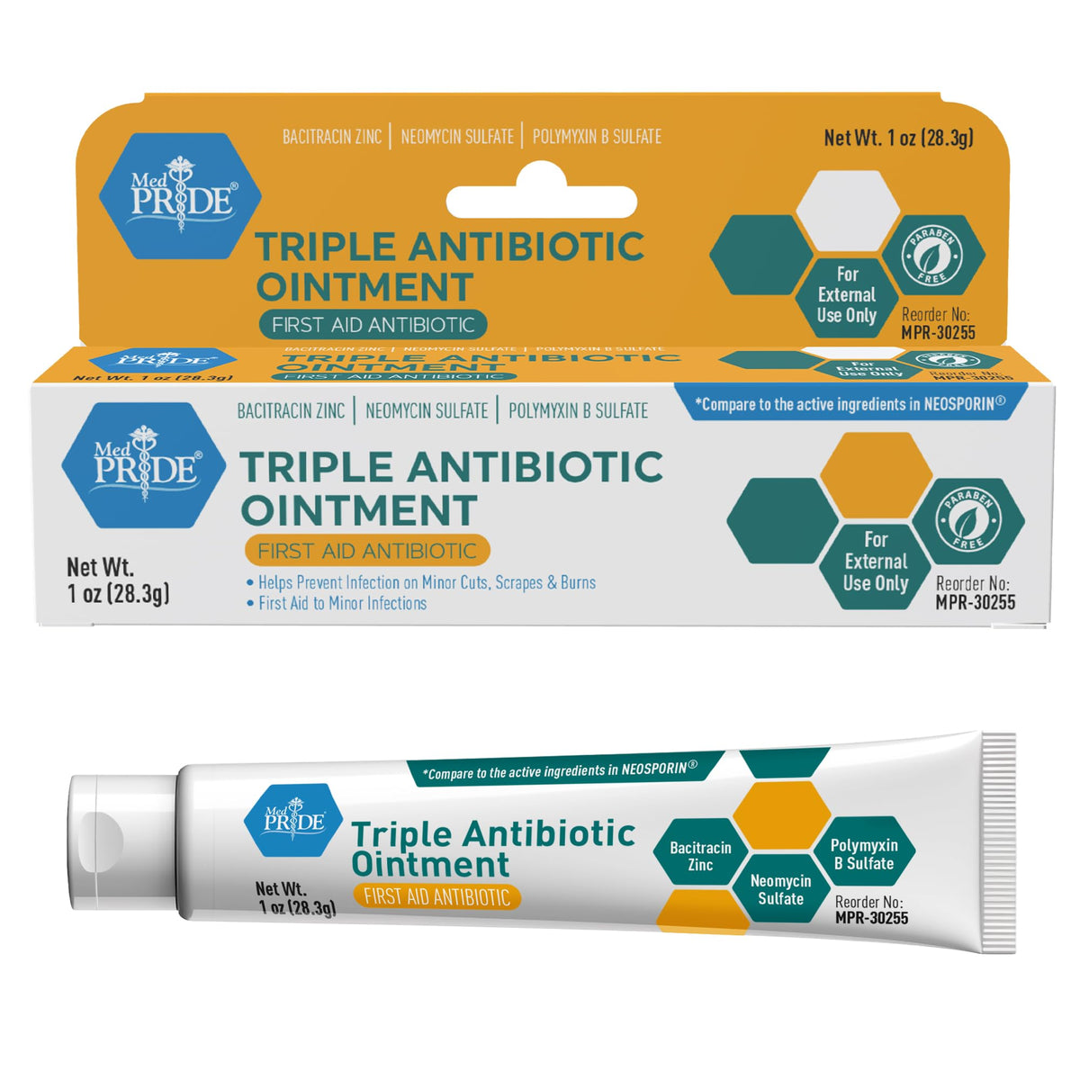 MedPride triple antibiotic ointment 1oz tube