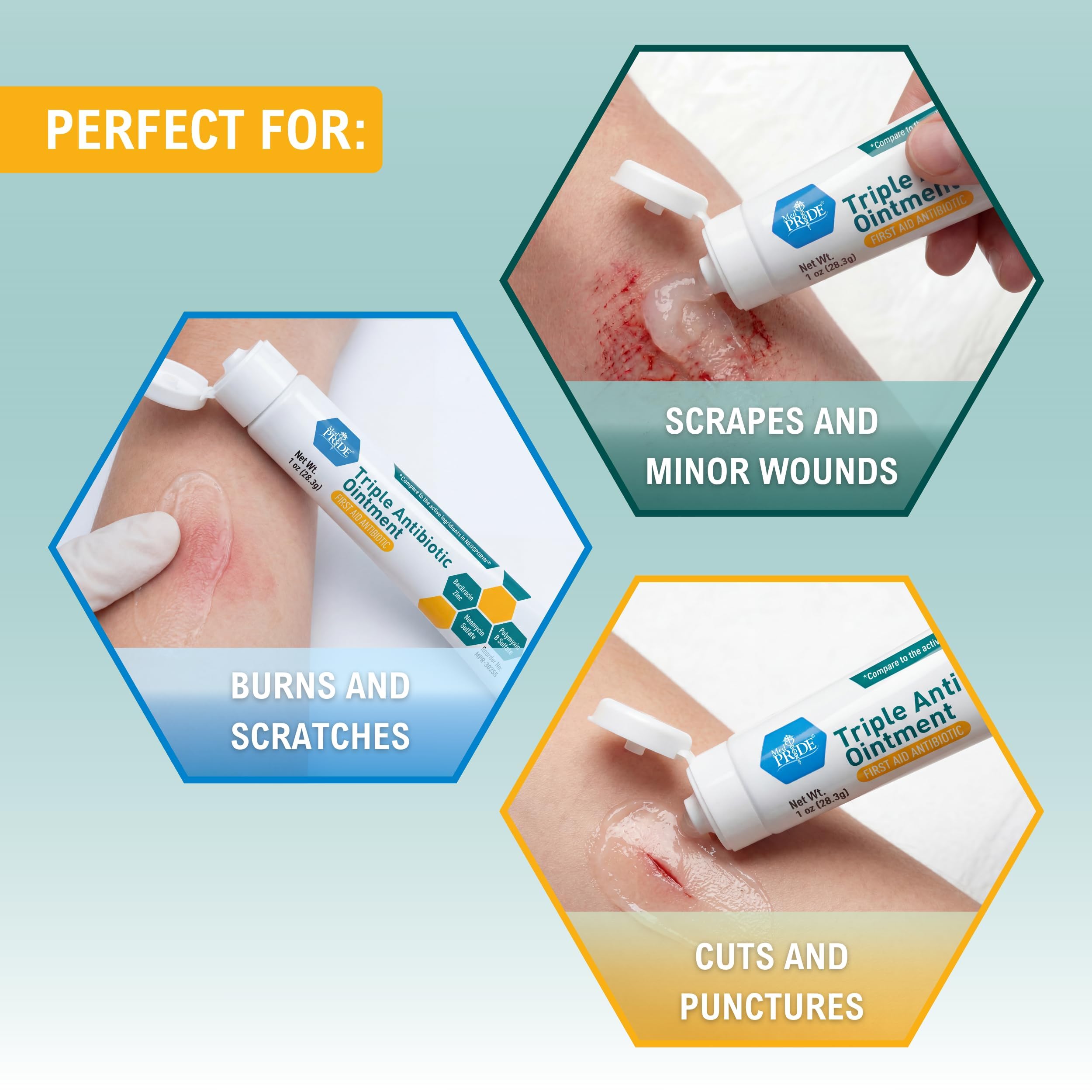 MedPride medical-grade antibiotic ointment packaging