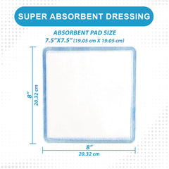 MedVance wound dressing box of 5 8x8 size