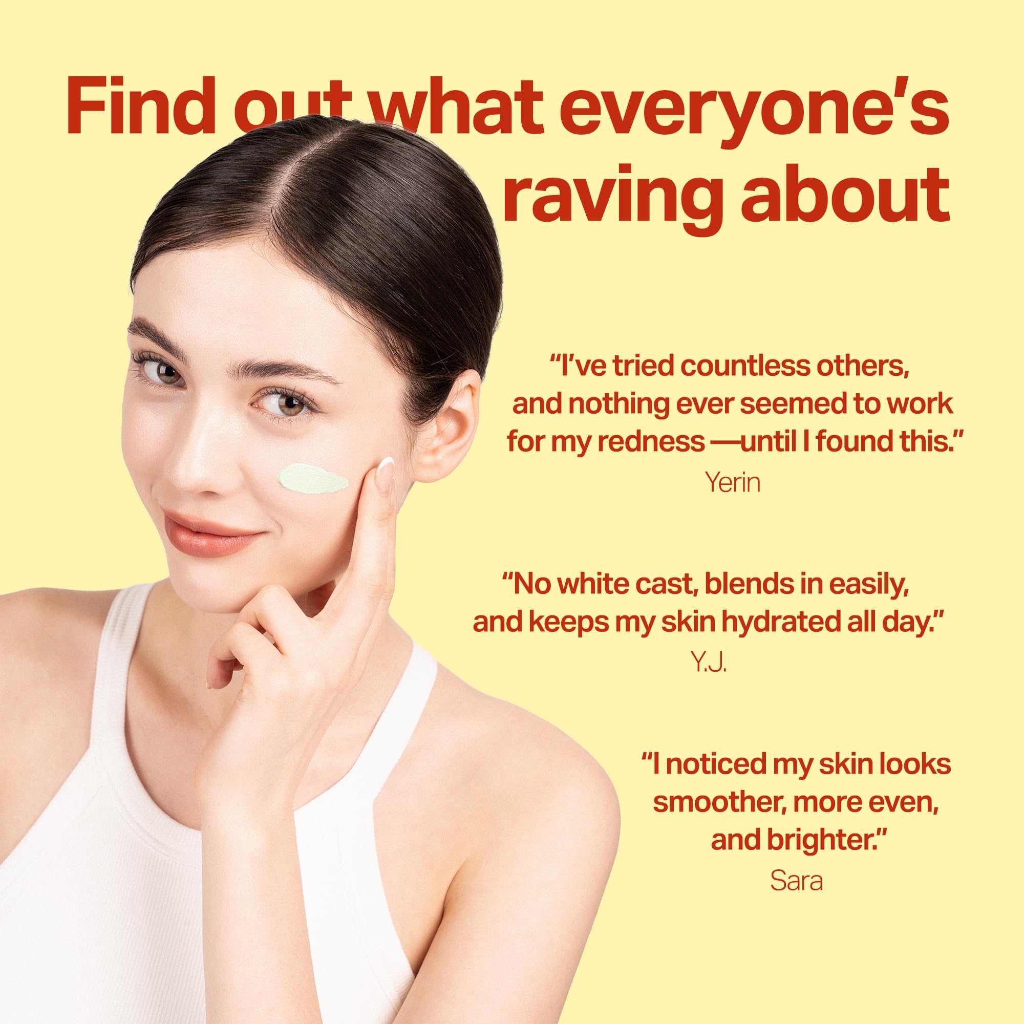 Meebak Korean redness correcting CC Cream packaging side view