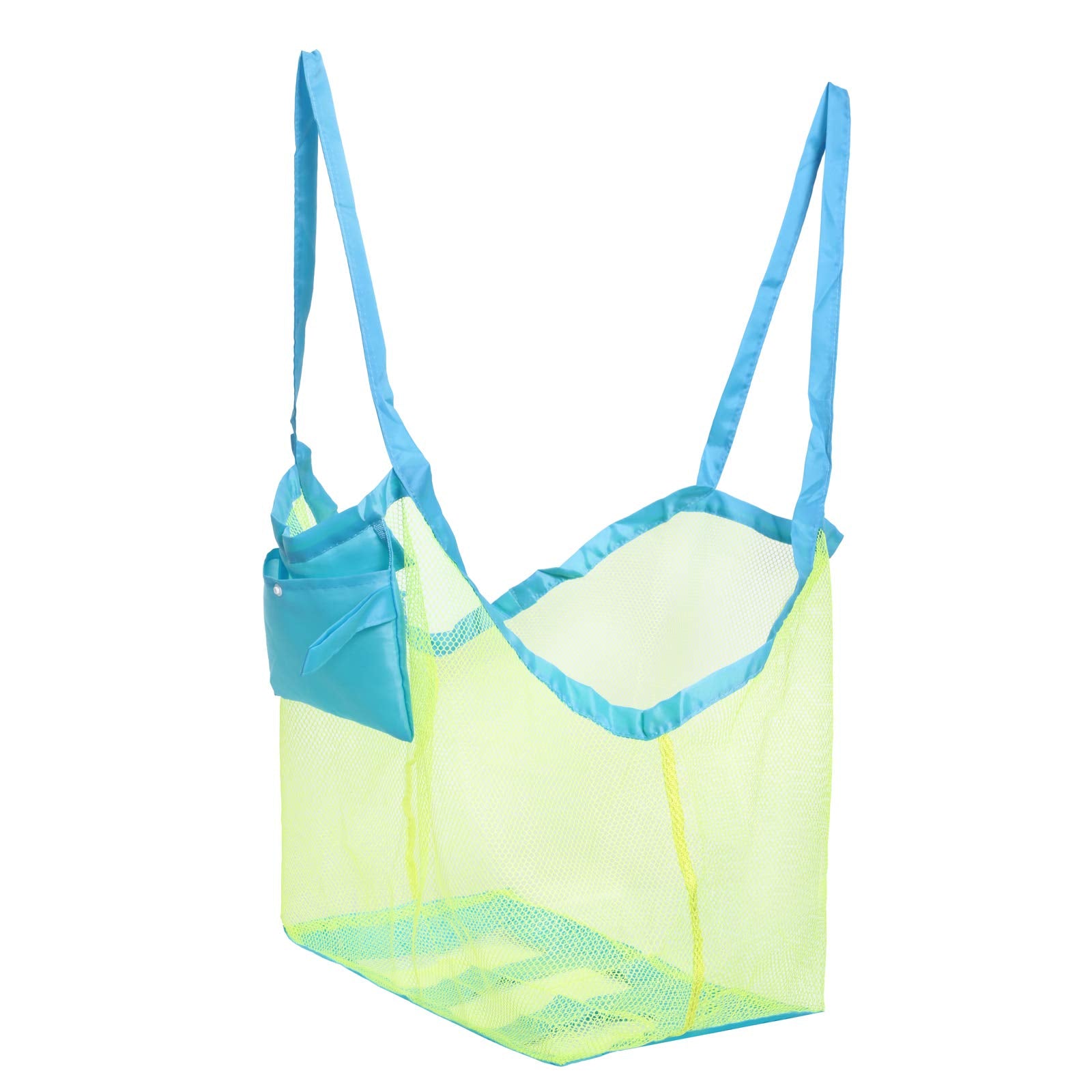 MeeJaa Mesh Beach Bag unfolded size 18L x 12W x 18T