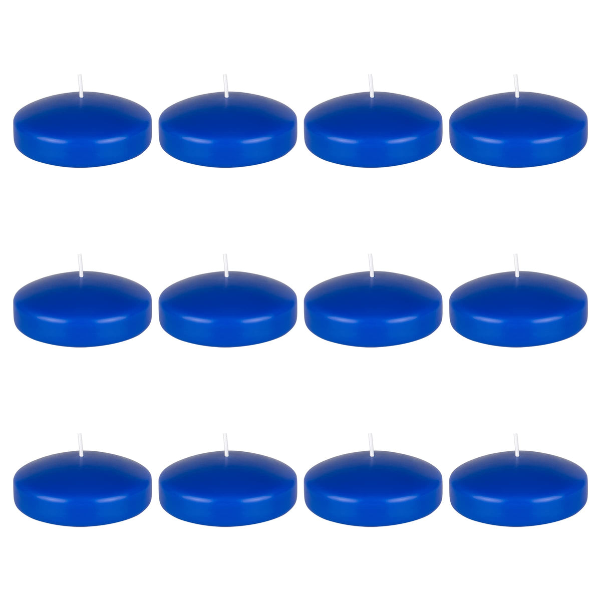 Mega Candles 12 pieces unscented dark blue floating candles