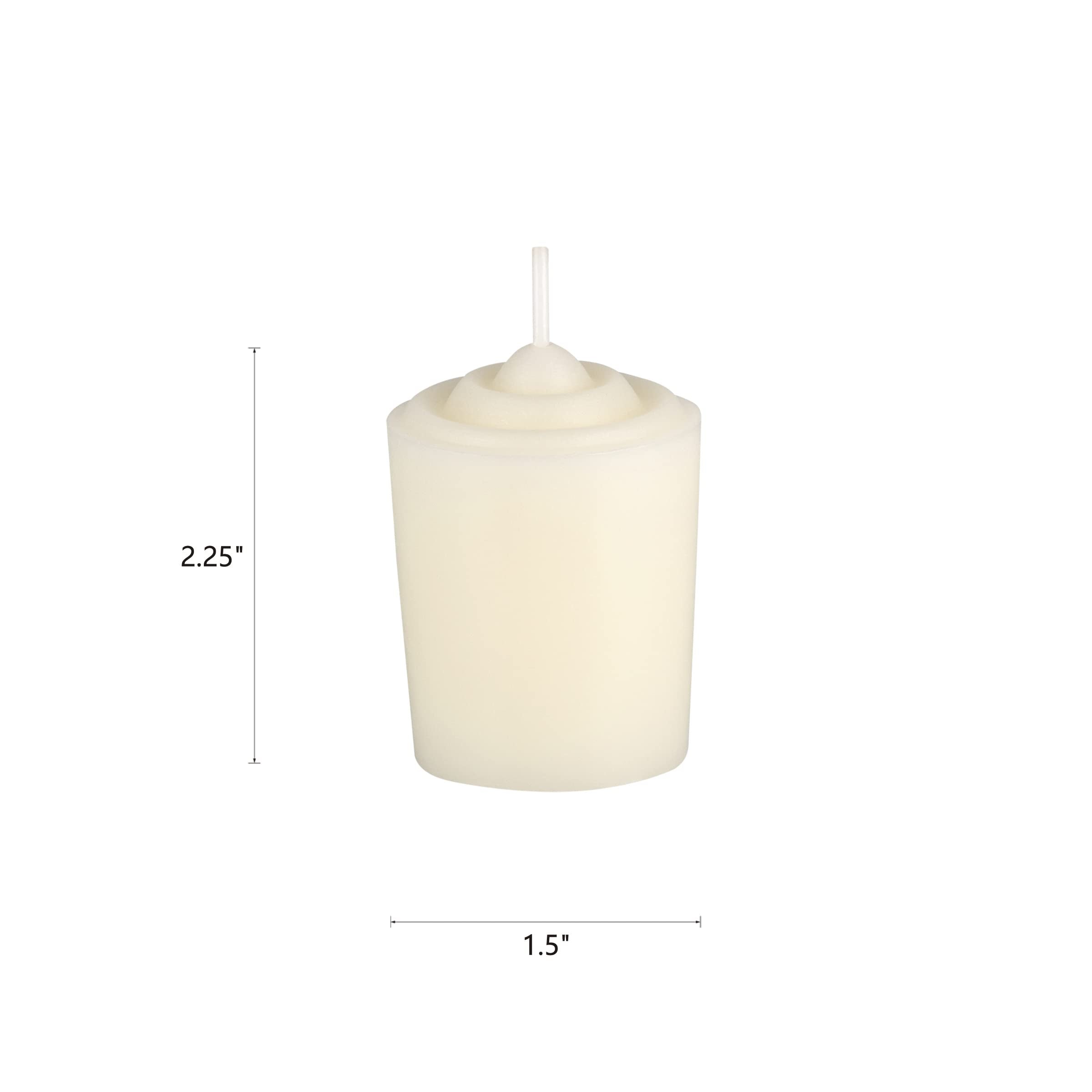 Unscented ivory votive candles hand poured by Mega Candles