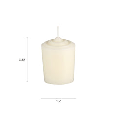 Unscented ivory votive candles hand poured by Mega Candles