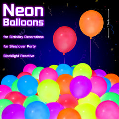 Mega-L UV neon balloons 100 pcs packaging