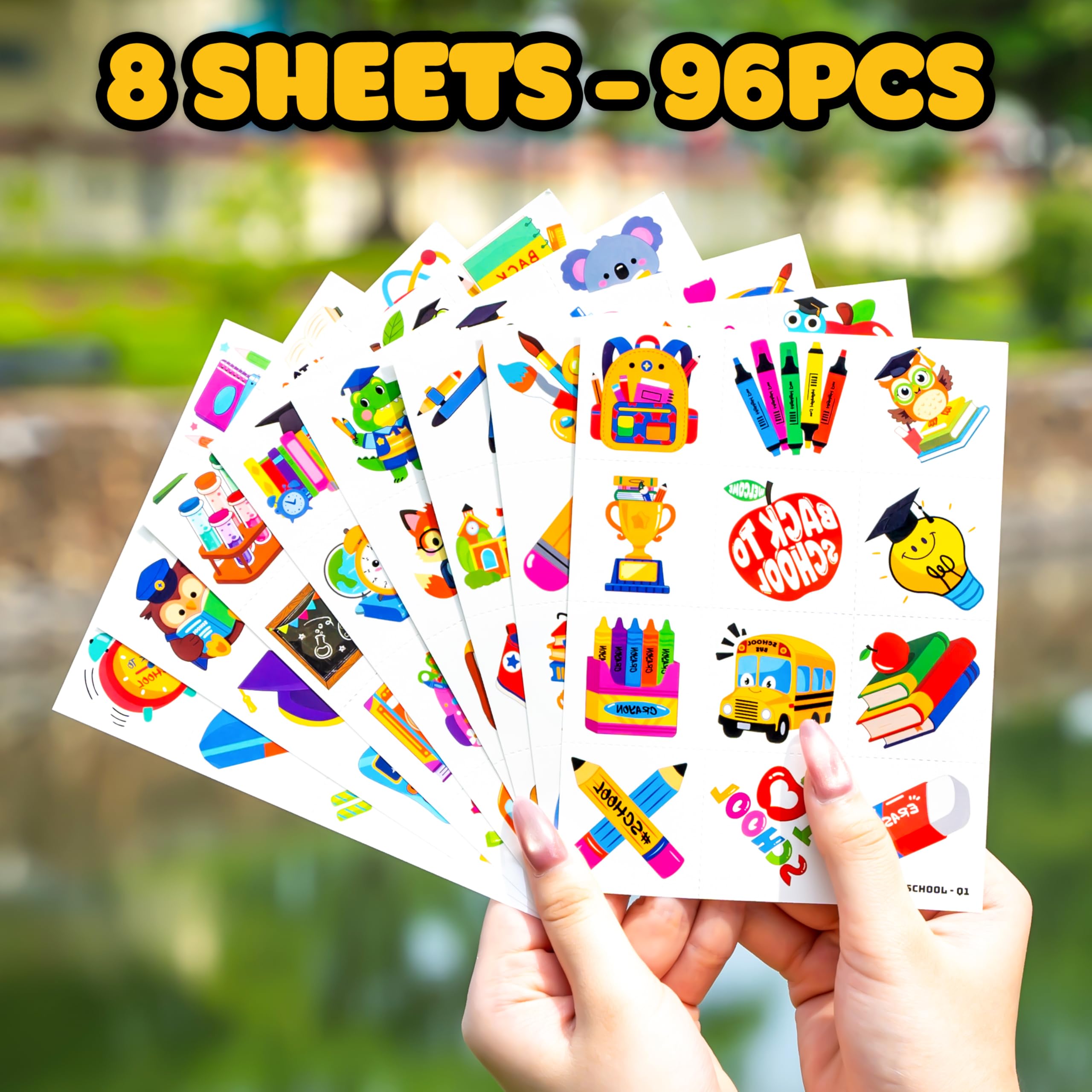 mega pack of 96 vibrant designs for school