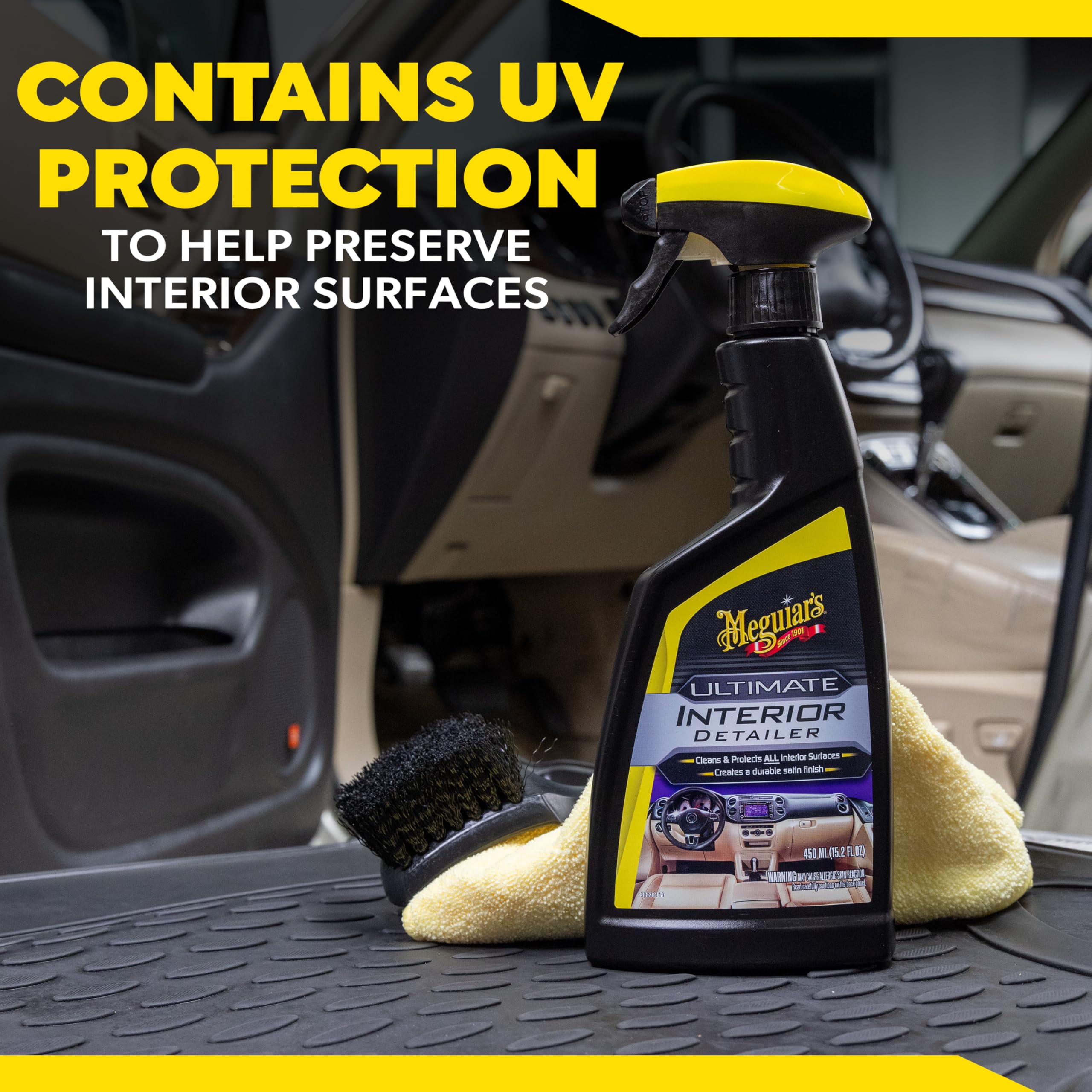 Dashboard treated with Meguiar's interior detailer