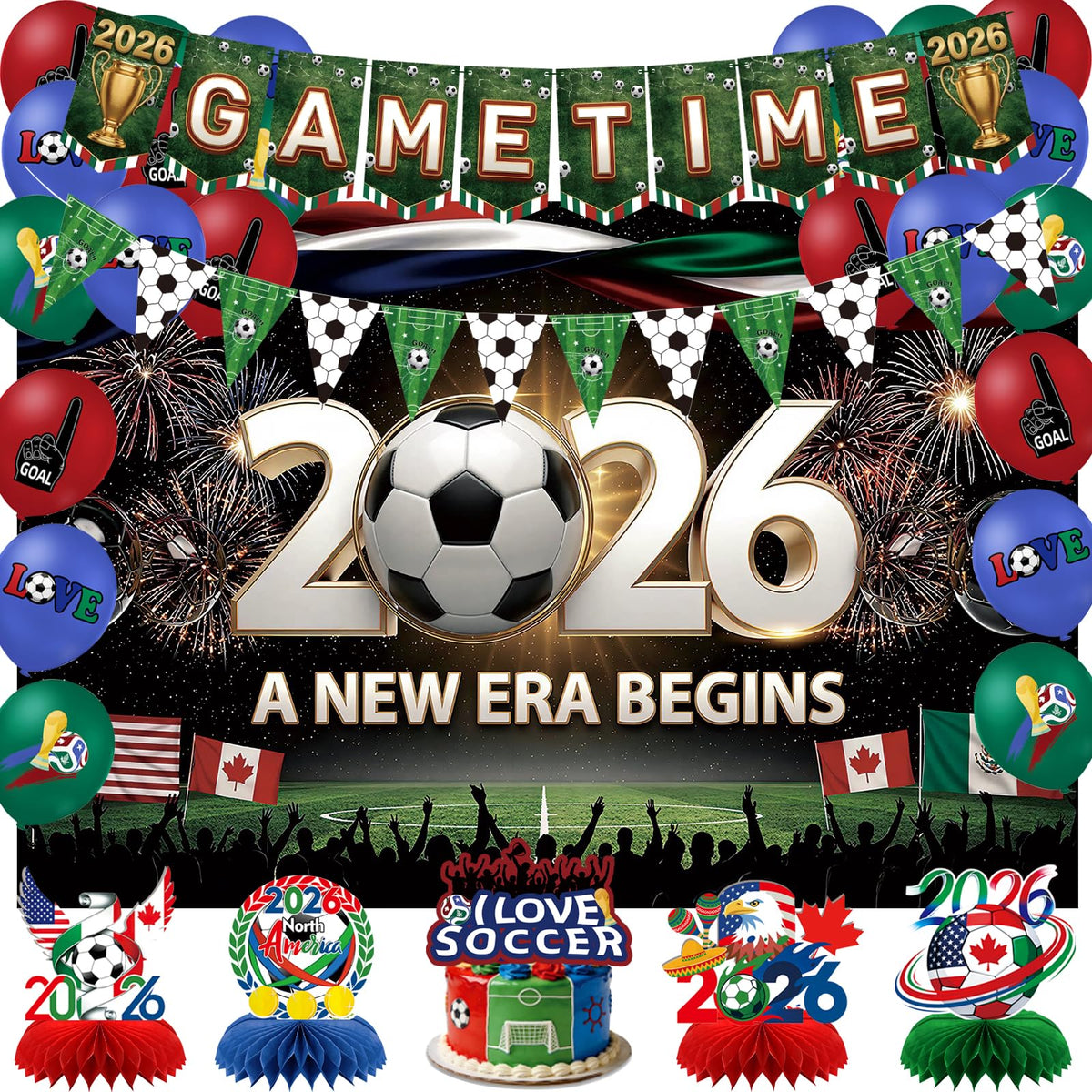 MEIWUTIE soccer birthday decorations backdrop 59 x 39.3 inches
