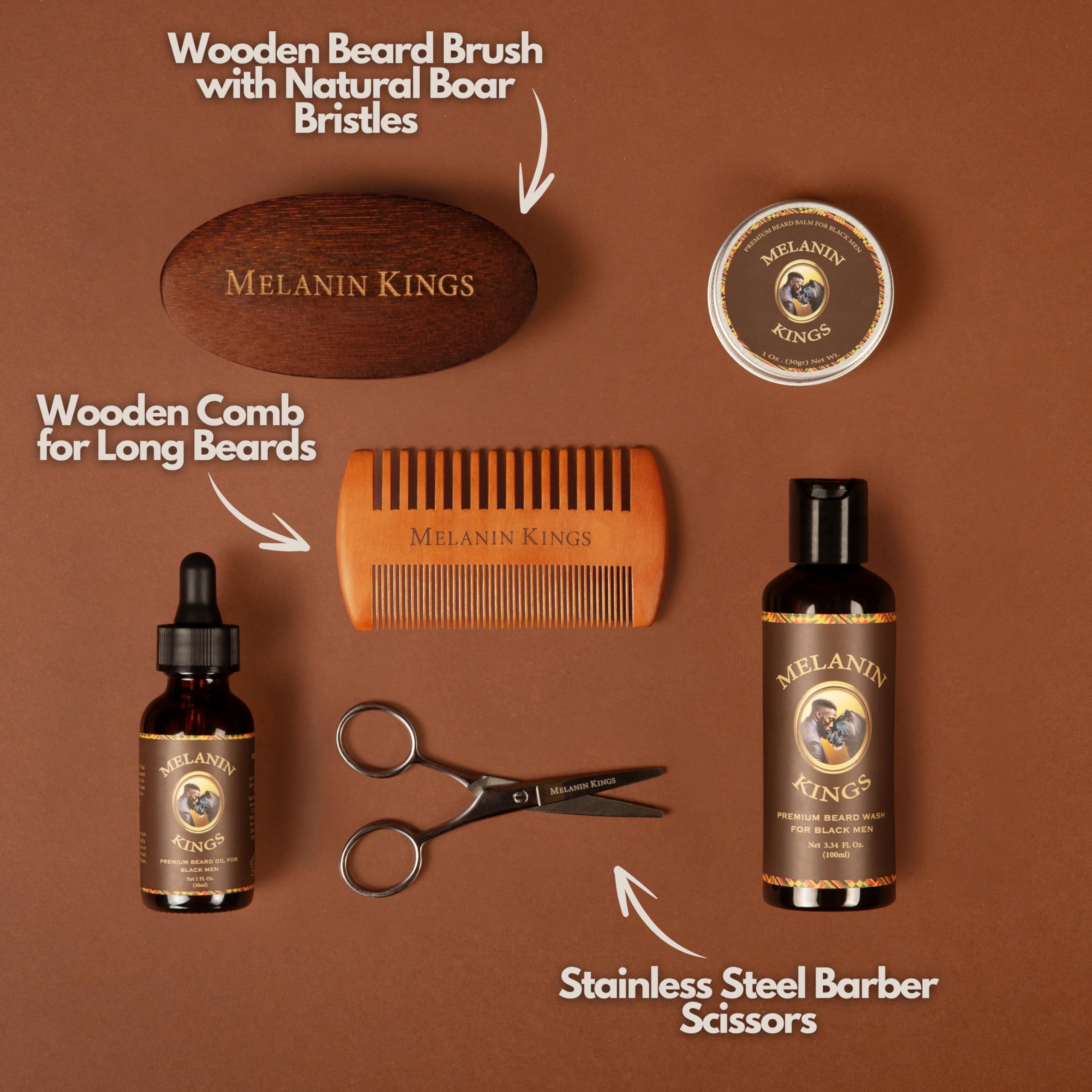 Beard brush from Melanin Kings kit