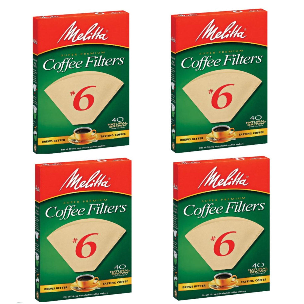Melitta 626412#6 cone coffee filters size #6